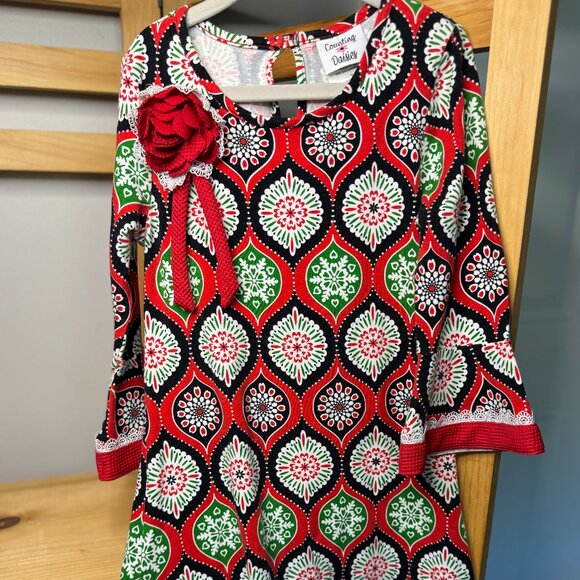 Counting Daisies Holiday Dress Girls Size 7 | Christmas Outfit - Picture 3 of 8